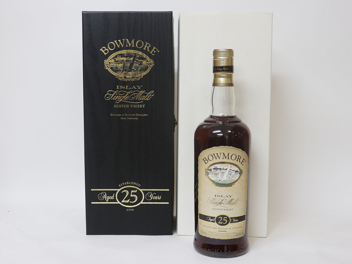 「ボウモア 25年 カモメラベル」を買取致しました！