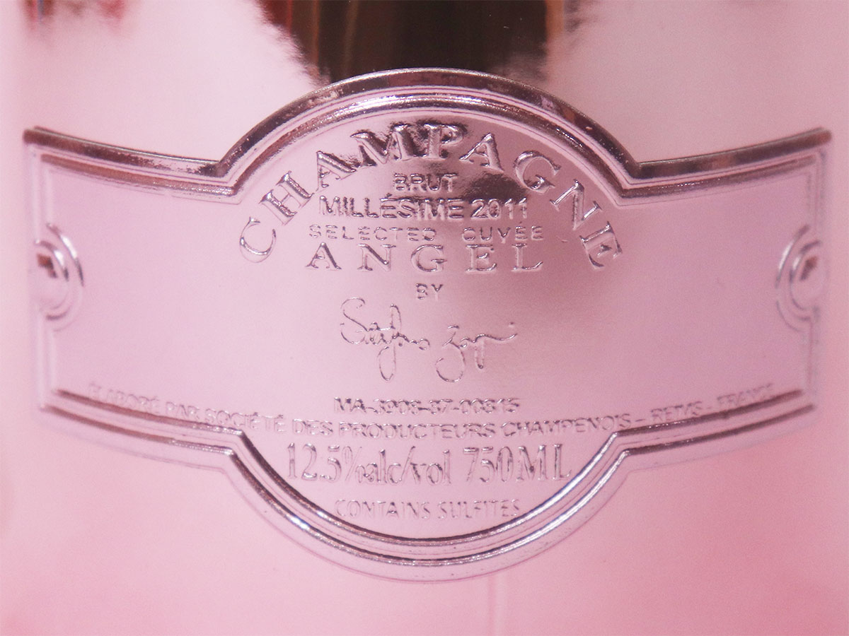エンジェル シャンパーニュ ブリュット ヴィンテージ 2011年 ピンク：ラベル